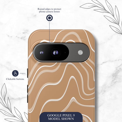 Toffee Twirl - Google Pixel Case Phone Case-aesthetic phone case-shockproof phone case-cute phone case-designer phone case-elegant phone case-luxury phone case-phone accessories-fashion accessory
