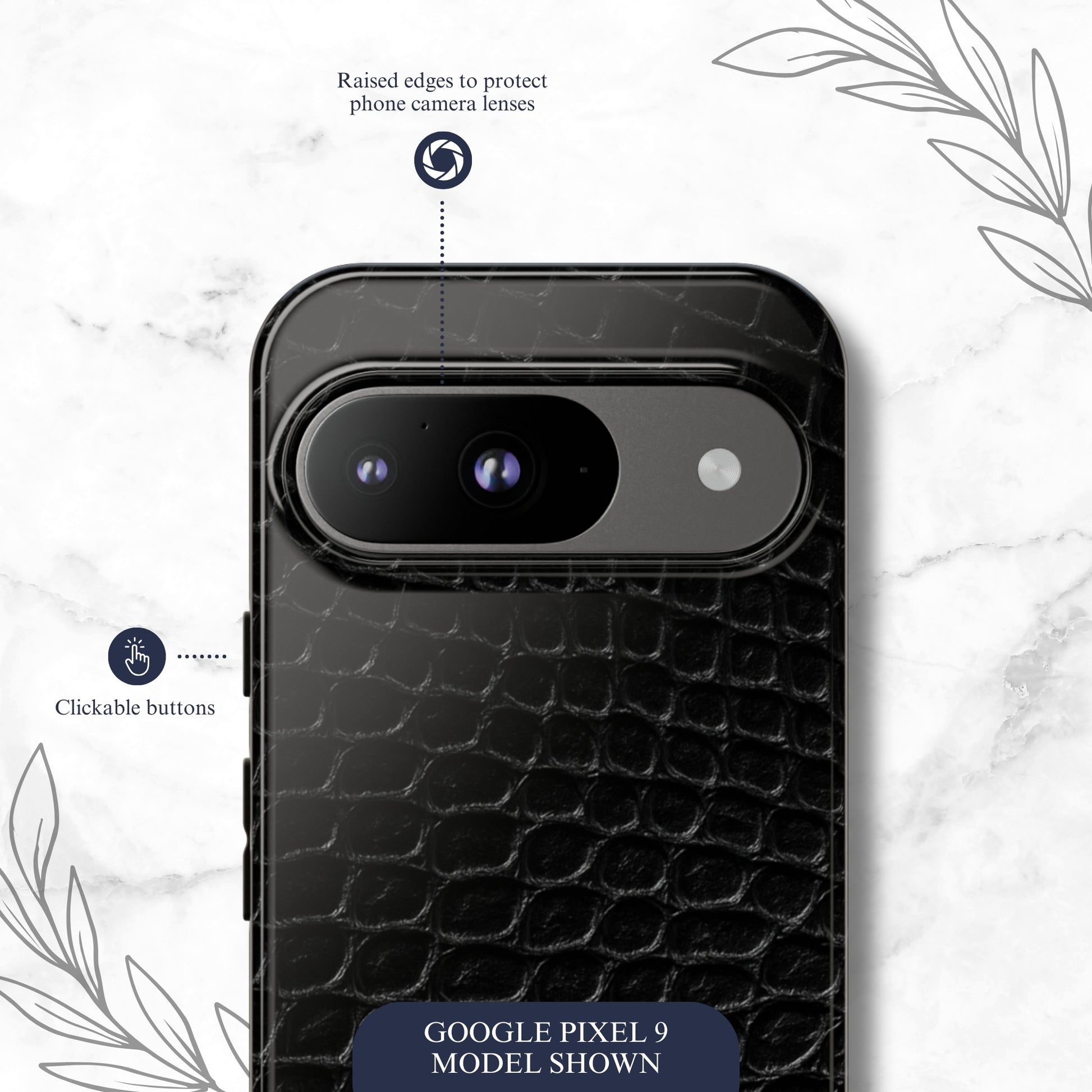 Black Viper - Google Pixel Case Phone Case-aesthetic phone case-shockproof phone case-cute phone case-designer phone case-elegant phone case-luxury phone case-phone accessories-fashion accessory