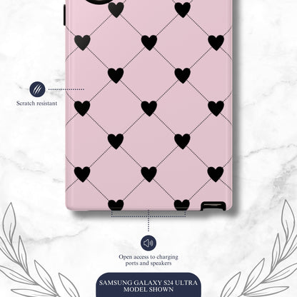 Love Quilt - Samsung Galaxy Case Phone Case-aesthetic phone case-shockproof phone case-cute phone case-designer phone case-elegant phone case-luxury phone case-phone accessories-fashion accessory