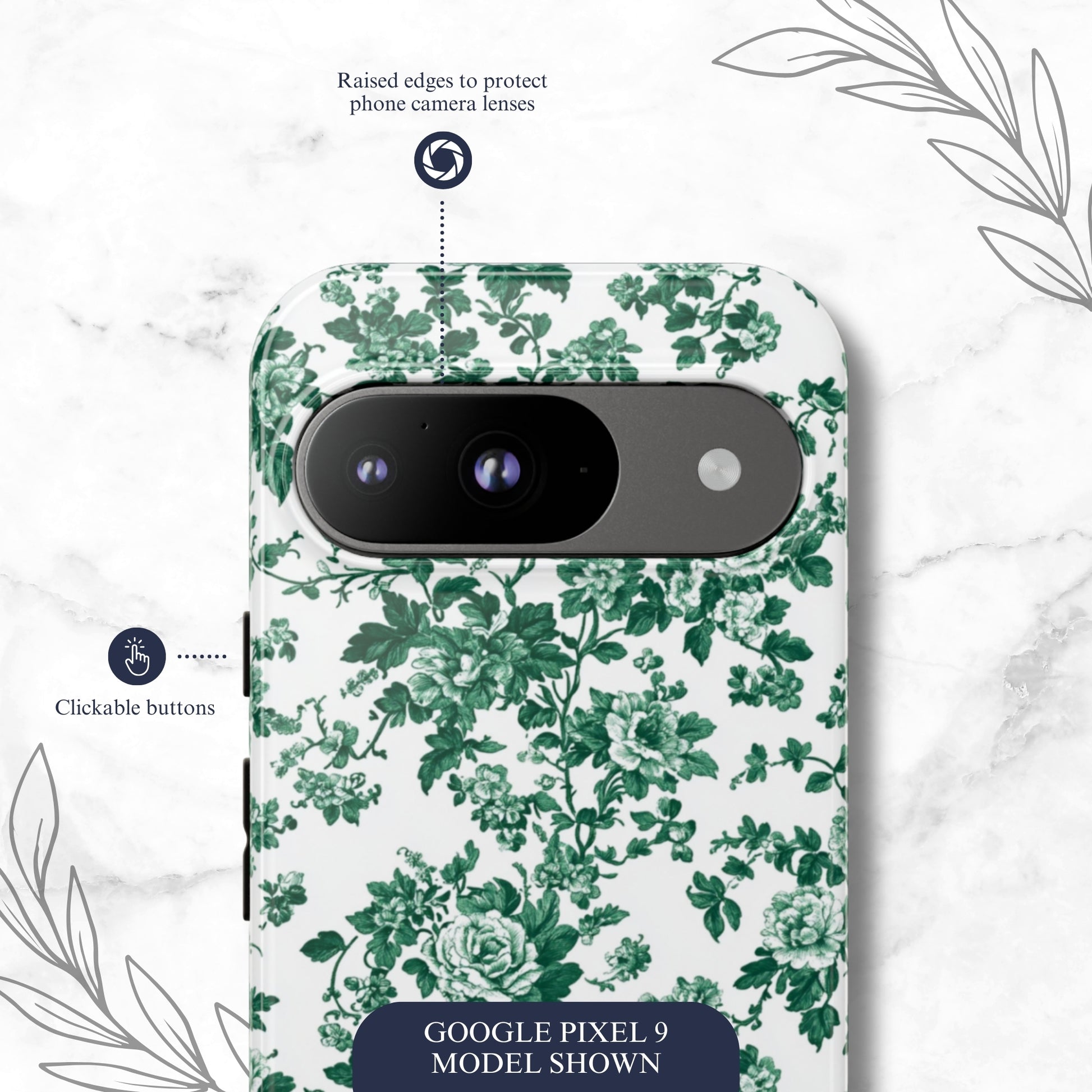 Moss Toile - Google Pixel Case Phone Case-aesthetic phone case-shockproof phone case-cute phone case-designer phone case-elegant phone case-luxury phone case-phone accessories-fashion accessory