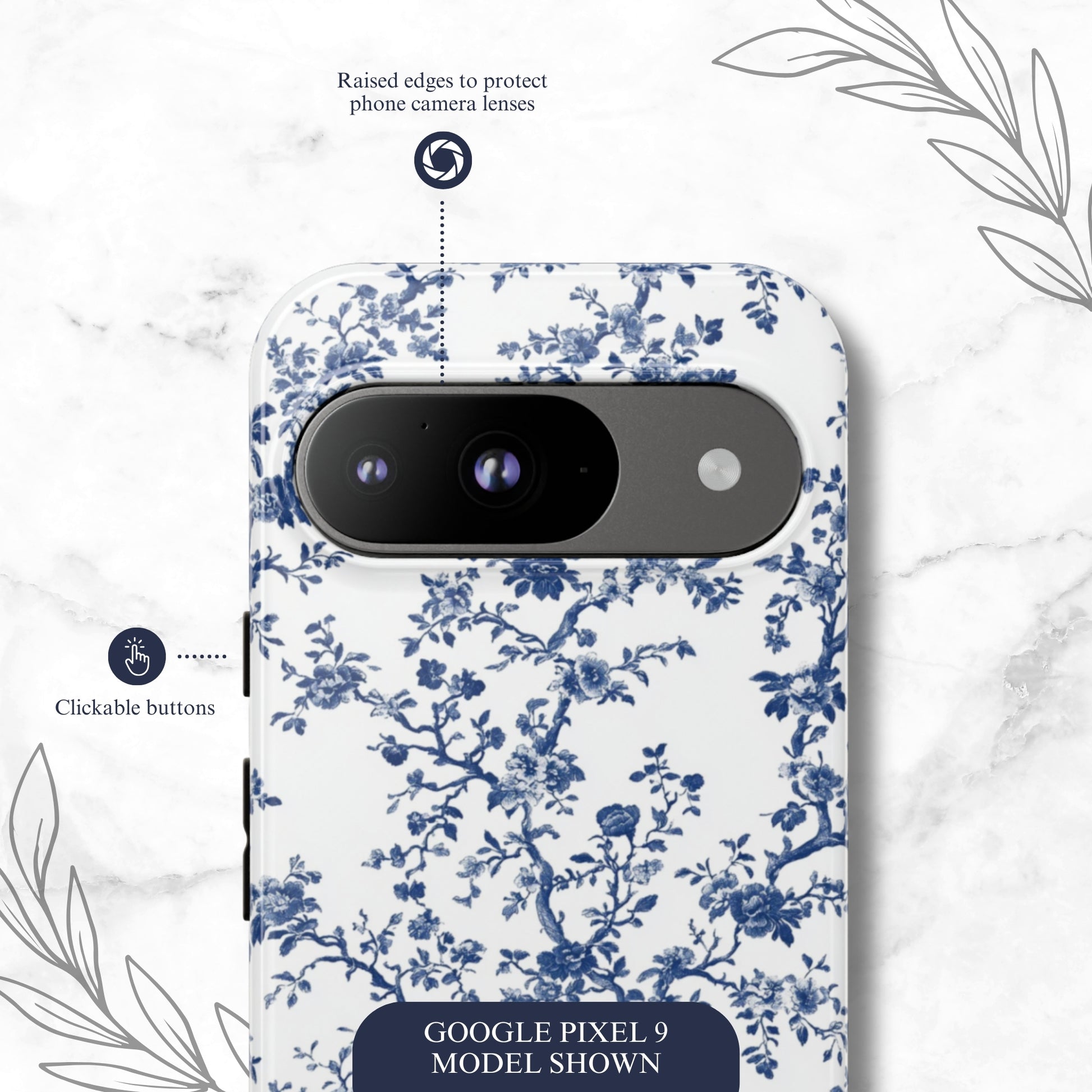 Frosted Toile - Google Pixel Case Phone Case-aesthetic phone case-shockproof phone case-cute phone case-designer phone case-elegant phone case-luxury phone case-phone accessories-fashion accessory