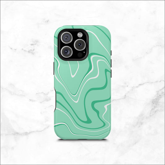 Seafoam Swish - Magsafe iPhone Case Phone Case-aesthetic phone case-shockproof phone case-cute phone case-designer phone case-elegant phone case-luxury phone case-phone accessories-fashion accessory