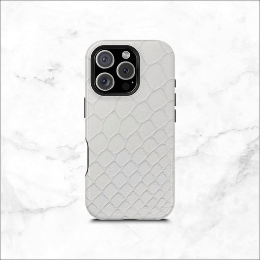 White Serpent - Magsafe iPhone Case Phone Case-aesthetic phone case-shockproof phone case-cute phone case-designer phone case-elegant phone case-luxury phone case-phone accessories-fashion accessory