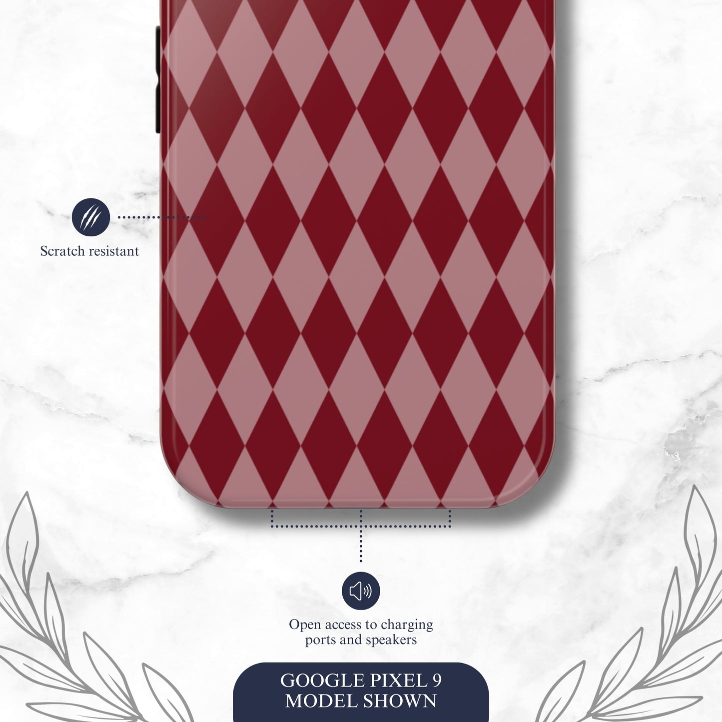 Cherry Jester - Google Pixel Case Phone Case-aesthetic phone case-shockproof phone case-cute phone case-designer phone case-elegant phone case-luxury phone case-phone accessories-fashion accessory