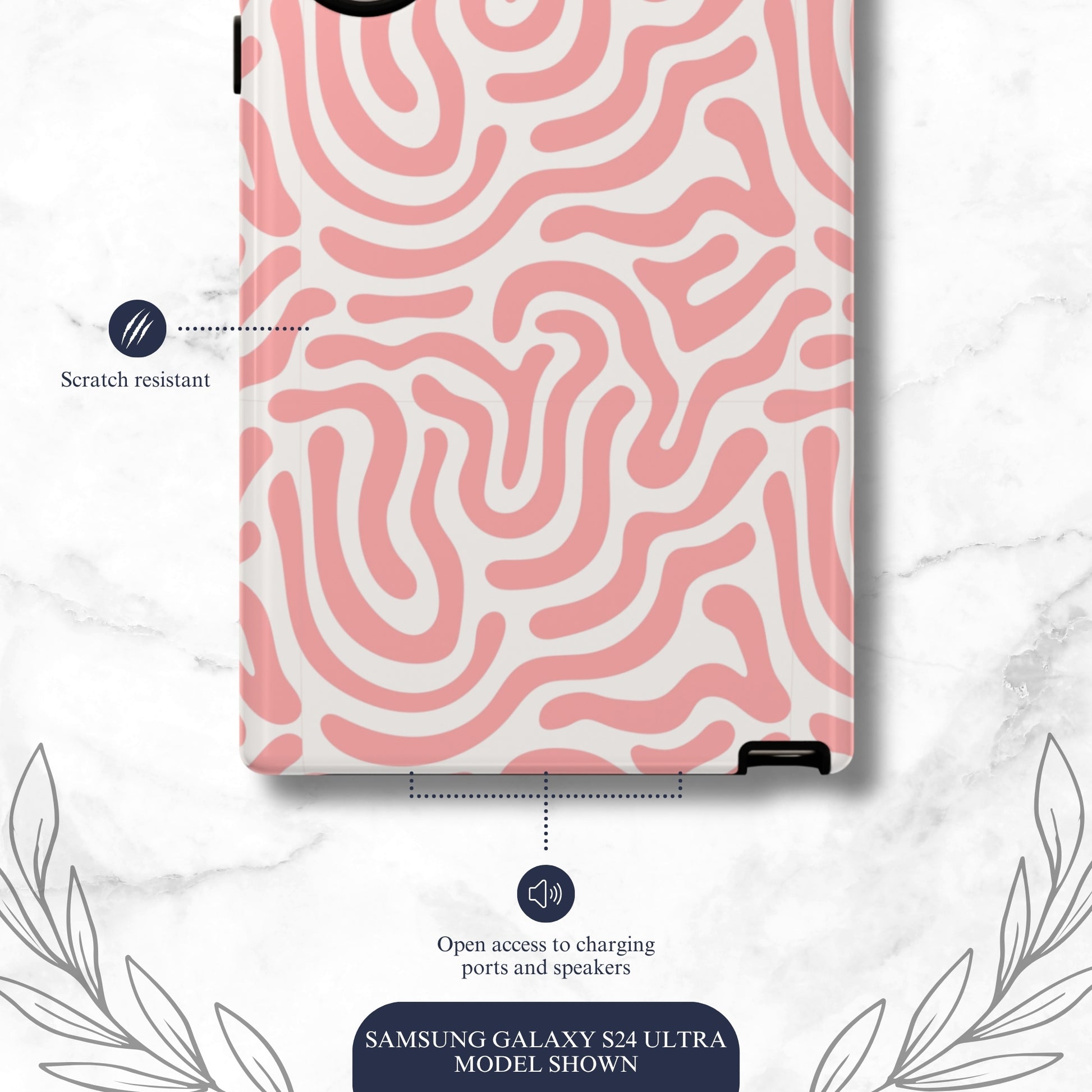 Strawberry Sundae - Samsung Galaxy Case Phone Case-aesthetic phone case-shockproof phone case-cute phone case-designer phone case-elegant phone case-luxury phone case-phone accessories-fashion accessory