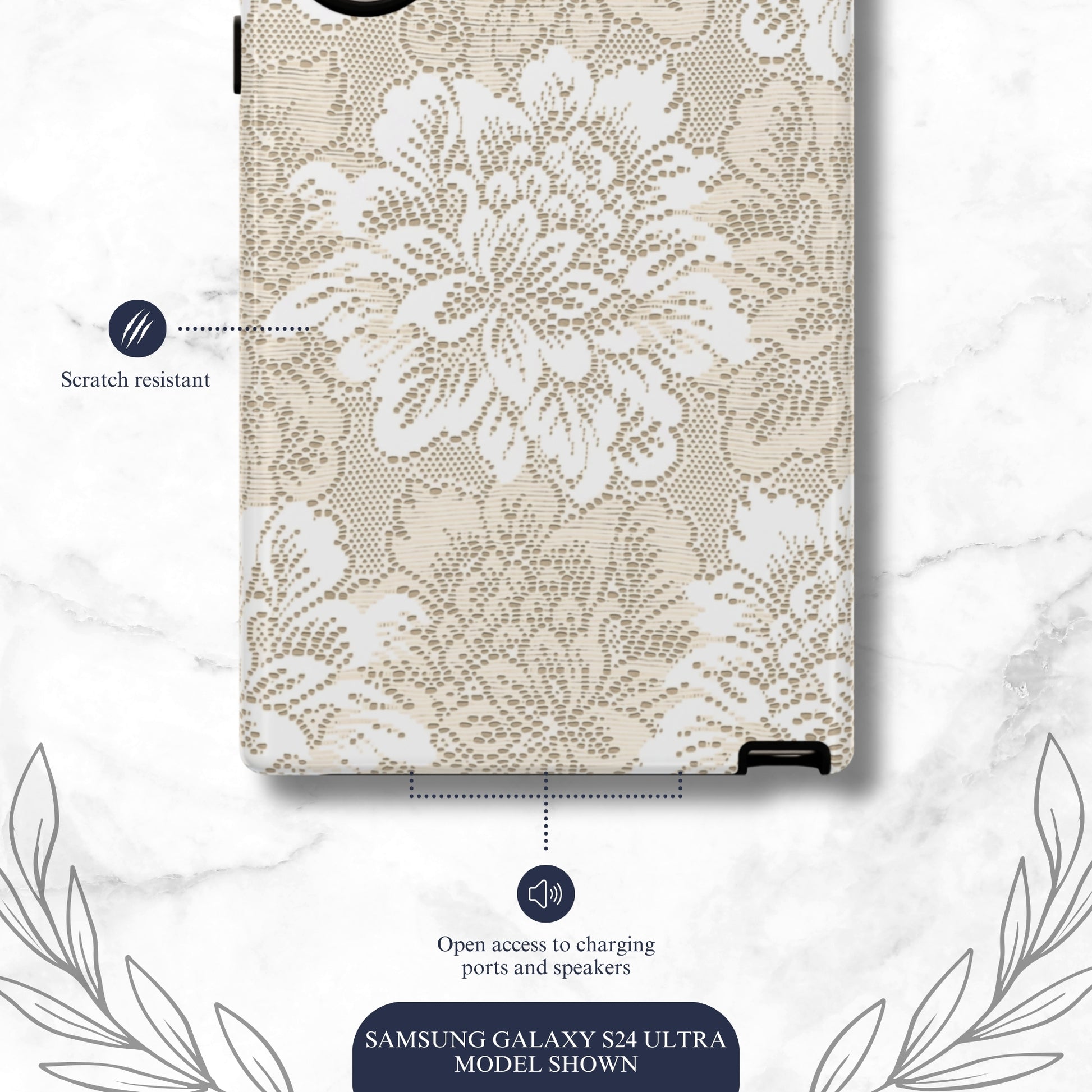 Keepsake Lace - Samsung Galaxy Case Phone Case-aesthetic phone case-shockproof phone case-cute phone case-designer phone case-elegant phone case-luxury phone case-phone accessories-fashion accessory