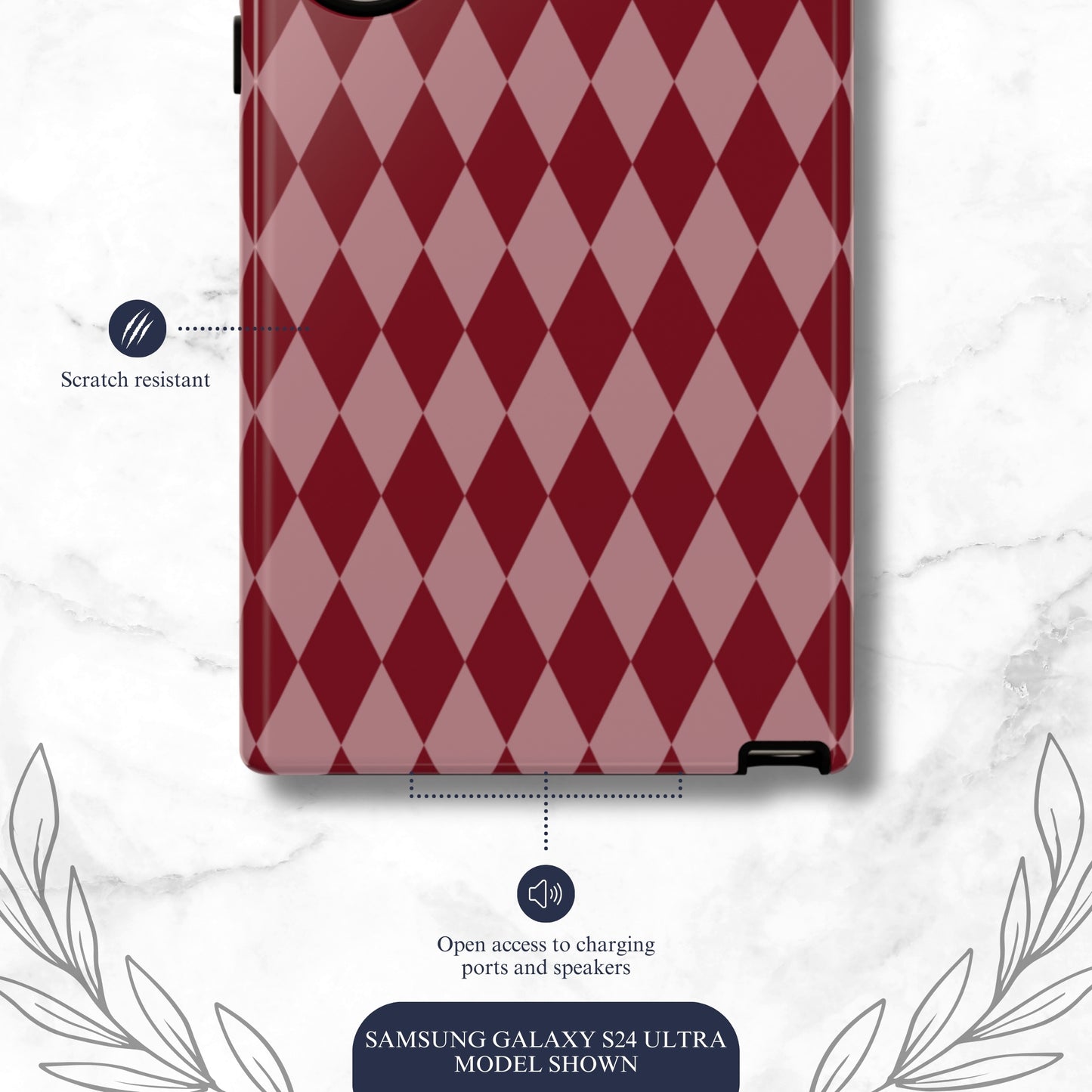 Cherry Jester - Samsung Galaxy Case Phone Case-aesthetic phone case-shockproof phone case-cute phone case-designer phone case-elegant phone case-luxury phone case-phone accessories-fashion accessory