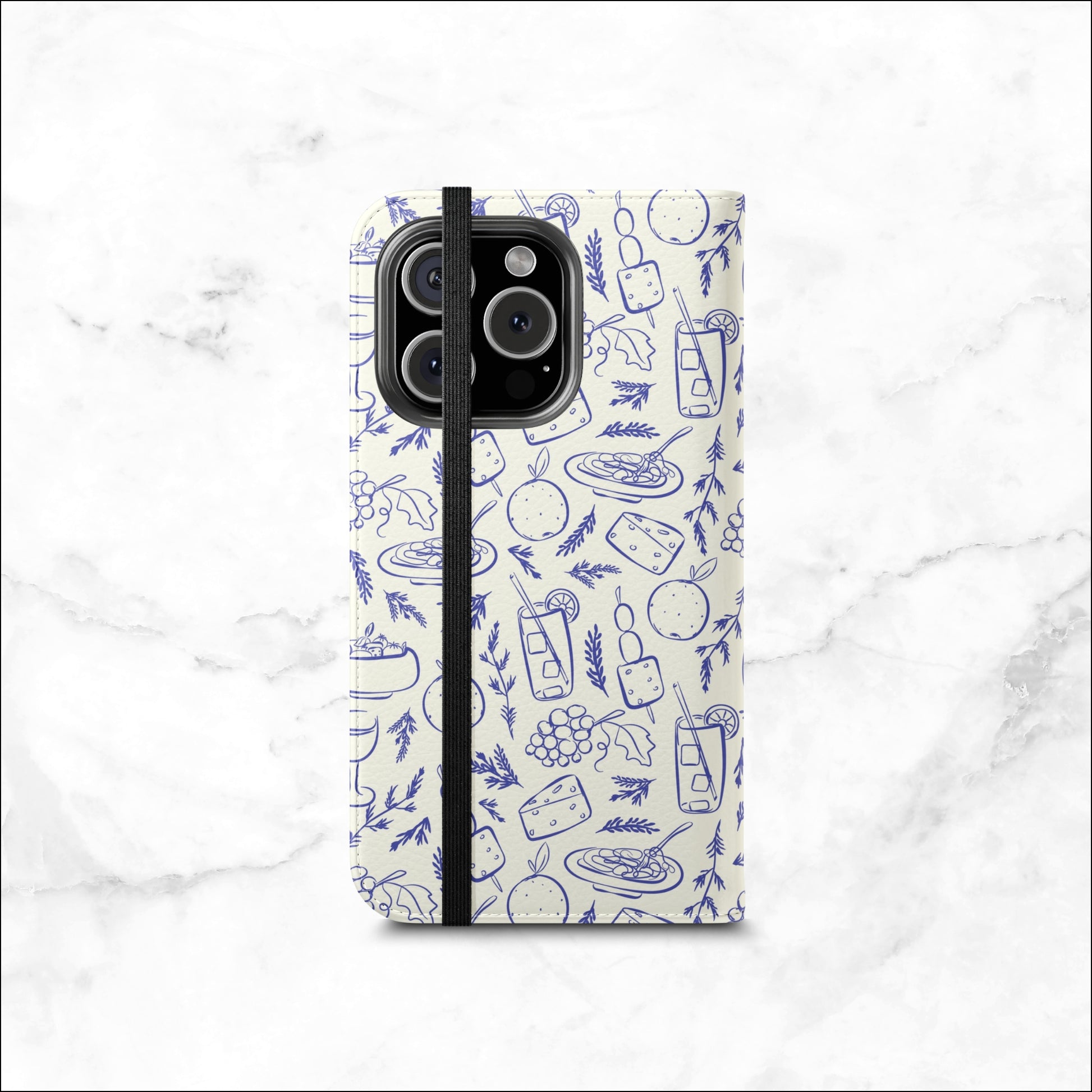 Foodie - iPhone Flip Case Wallet, Leather Folio Case Phone Case-aesthetic phone case-shockproof phone case-cute phone case-designer phone case-elegant phone case-luxury phone case-phone accessories-fashion accessory