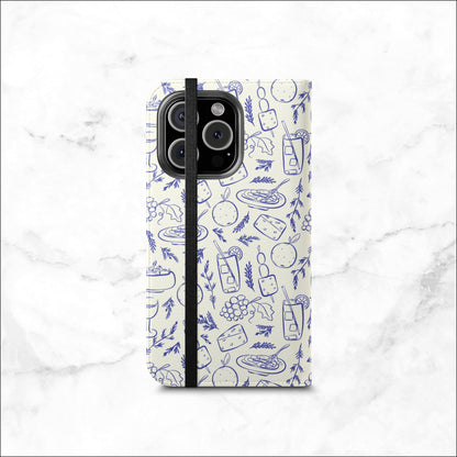 Foodie - iPhone Flip Case Wallet, Leather Folio Case Phone Case-aesthetic phone case-shockproof phone case-cute phone case-designer phone case-elegant phone case-luxury phone case-phone accessories-fashion accessory