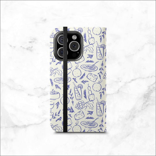Foodie - iPhone Flip Case Wallet, Leather Folio Case Phone Case-aesthetic phone case-shockproof phone case-cute phone case-designer phone case-elegant phone case-luxury phone case-phone accessories-fashion accessory