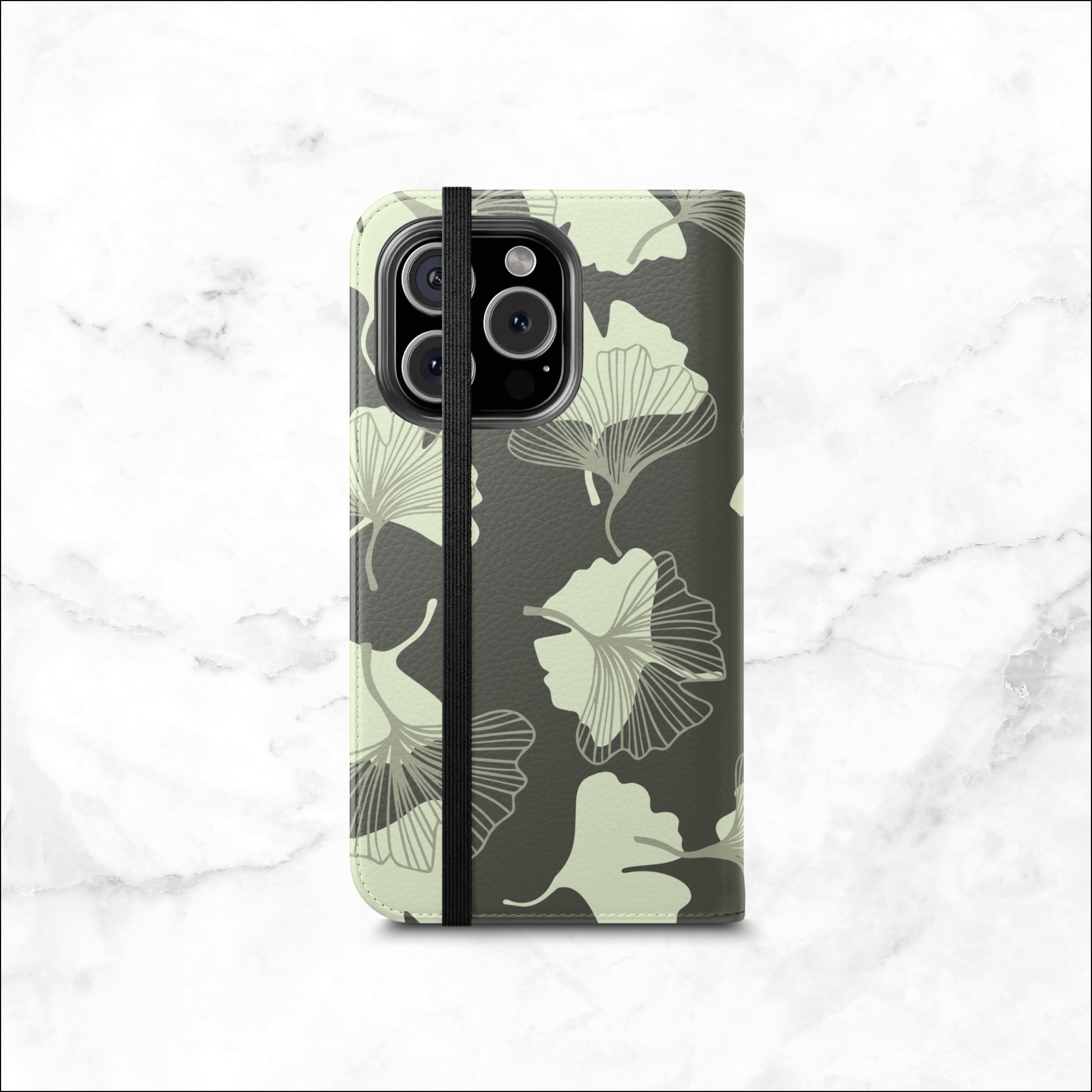 Wilted Presence - iPhone Flip Case Wallet, Leather Folio Case Phone Case-aesthetic phone case-shockproof phone case-cute phone case-designer phone case-elegant phone case-luxury phone case-phone accessories-fashion accessory