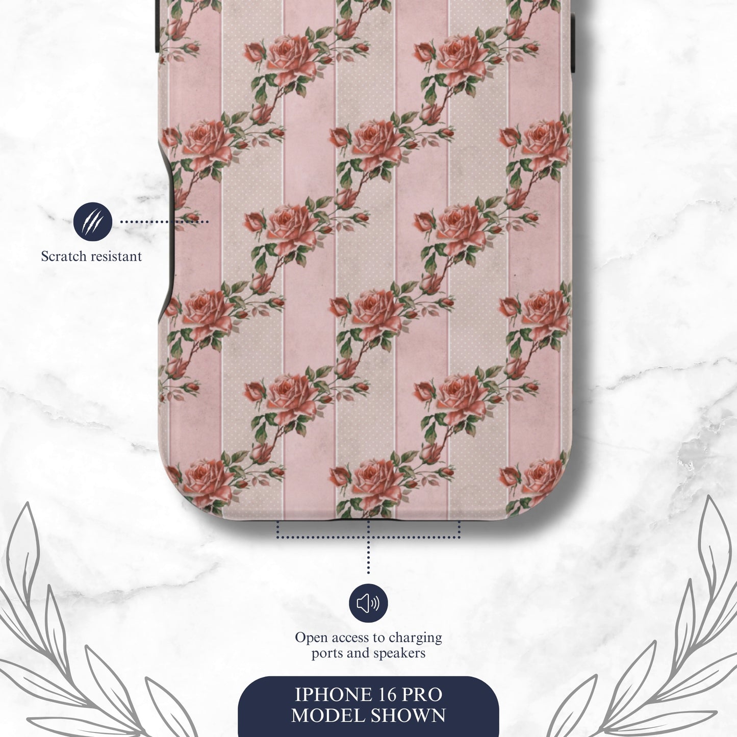 Rose Parlor - Magsafe iPhone Case Phone Case-aesthetic phone case-shockproof phone case-cute phone case-designer phone case-elegant phone case-luxury phone case-phone accessories-fashion accessory