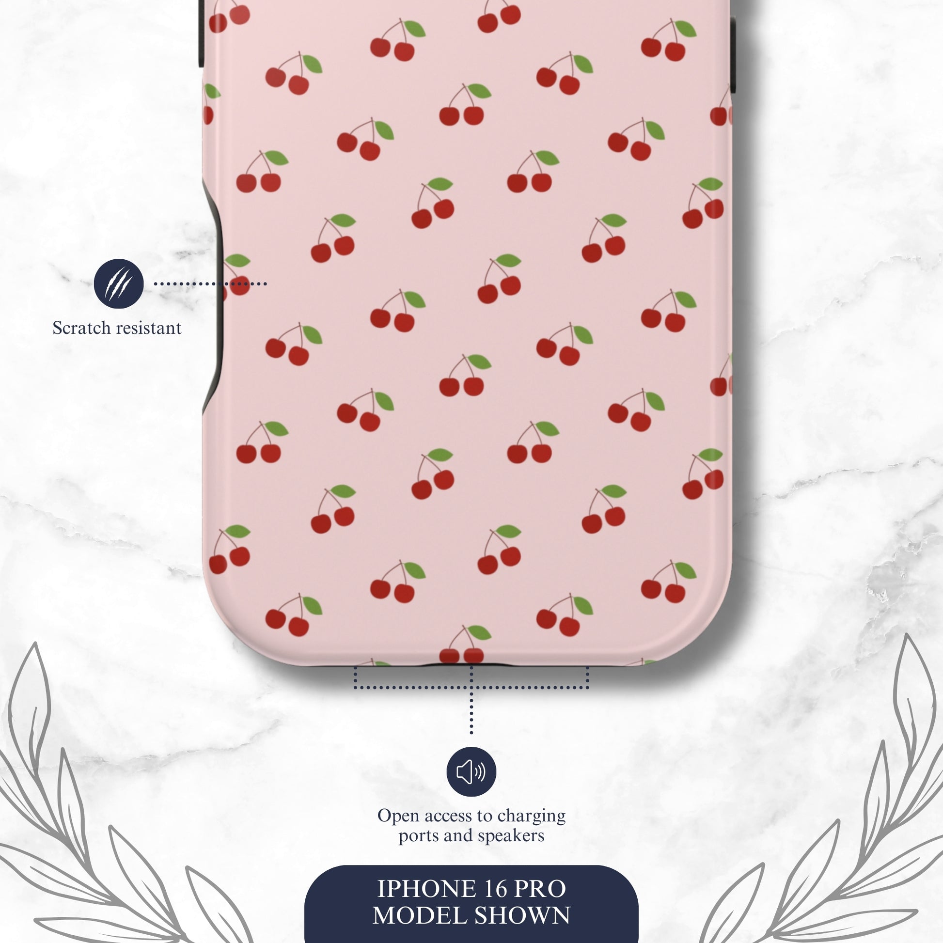 Cherry Crush - Magsafe iPhone Case Phone Case-aesthetic phone case-shockproof phone case-cute phone case-designer phone case-elegant phone case-luxury phone case-phone accessories-fashion accessory