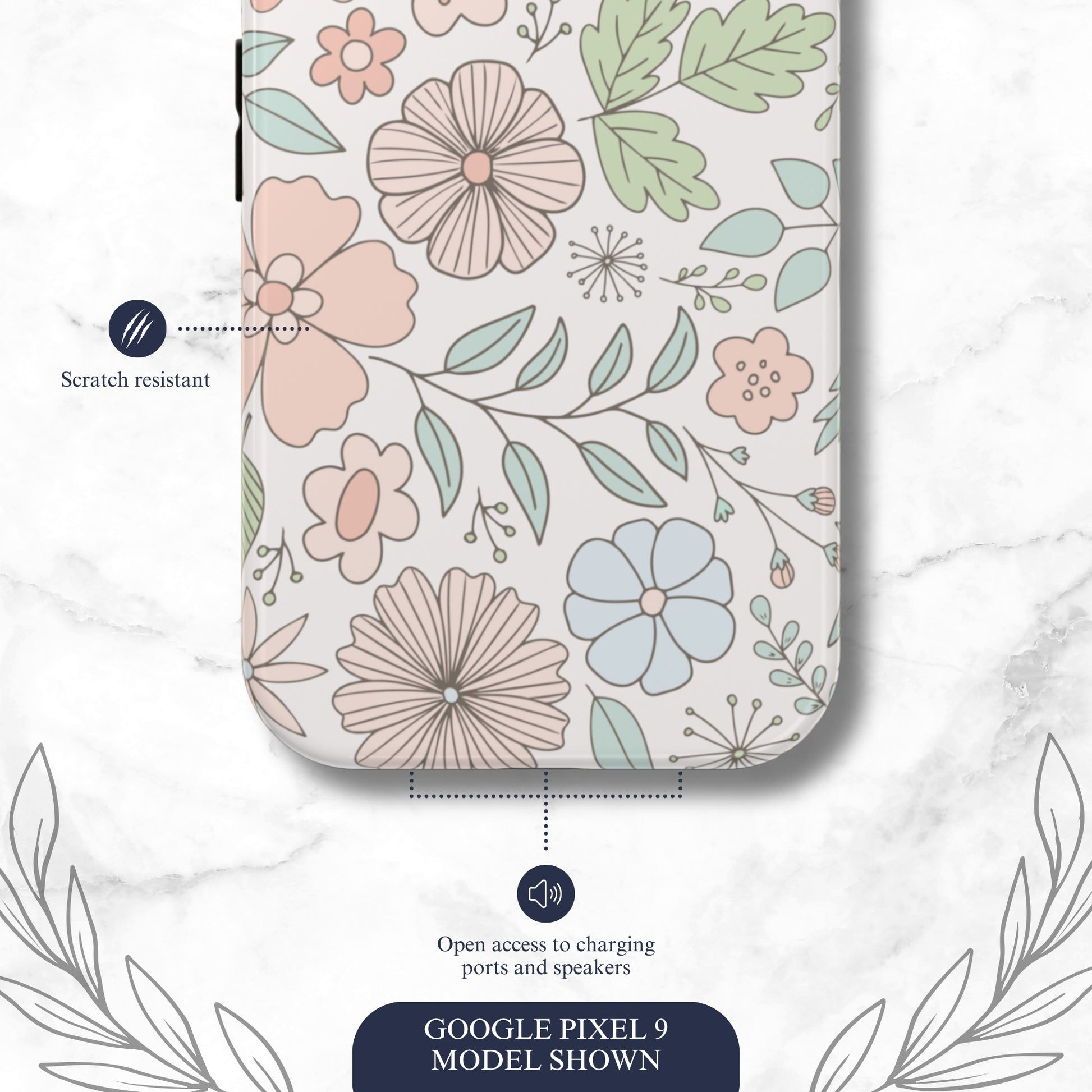 Garden Meadow - Google Pixel Case Phone Case-aesthetic phone case-shockproof phone case-cute phone case-designer phone case-elegant phone case-luxury phone case-phone accessories-fashion accessory