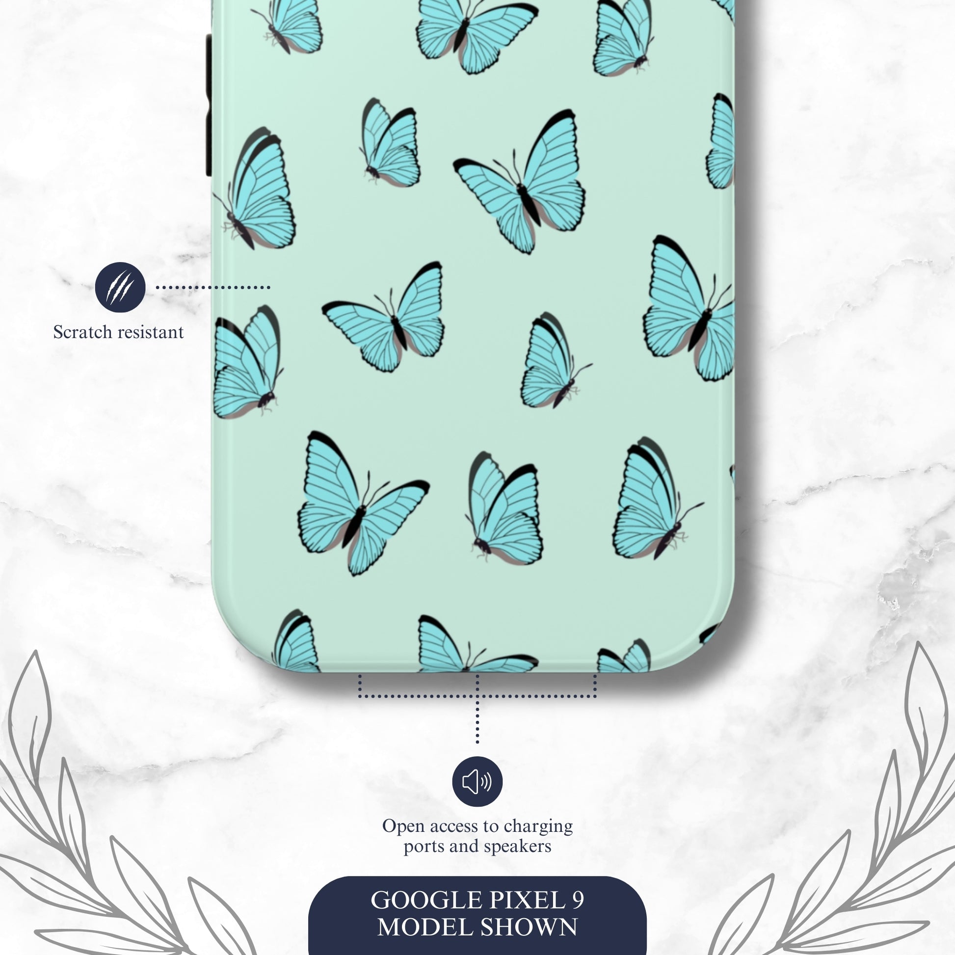 Flutter - Google Pixel Case Phone Case-aesthetic phone case-shockproof phone case-cute phone case-designer phone case-elegant phone case-luxury phone case-phone accessories-fashion accessory