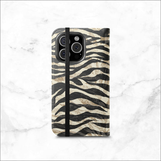 Shadow Play - iPhone Flip Case Wallet, Leather Folio Case Phone Case-aesthetic phone case-shockproof phone case-cute phone case-designer phone case-elegant phone case-luxury phone case-phone accessories-fashion accessory