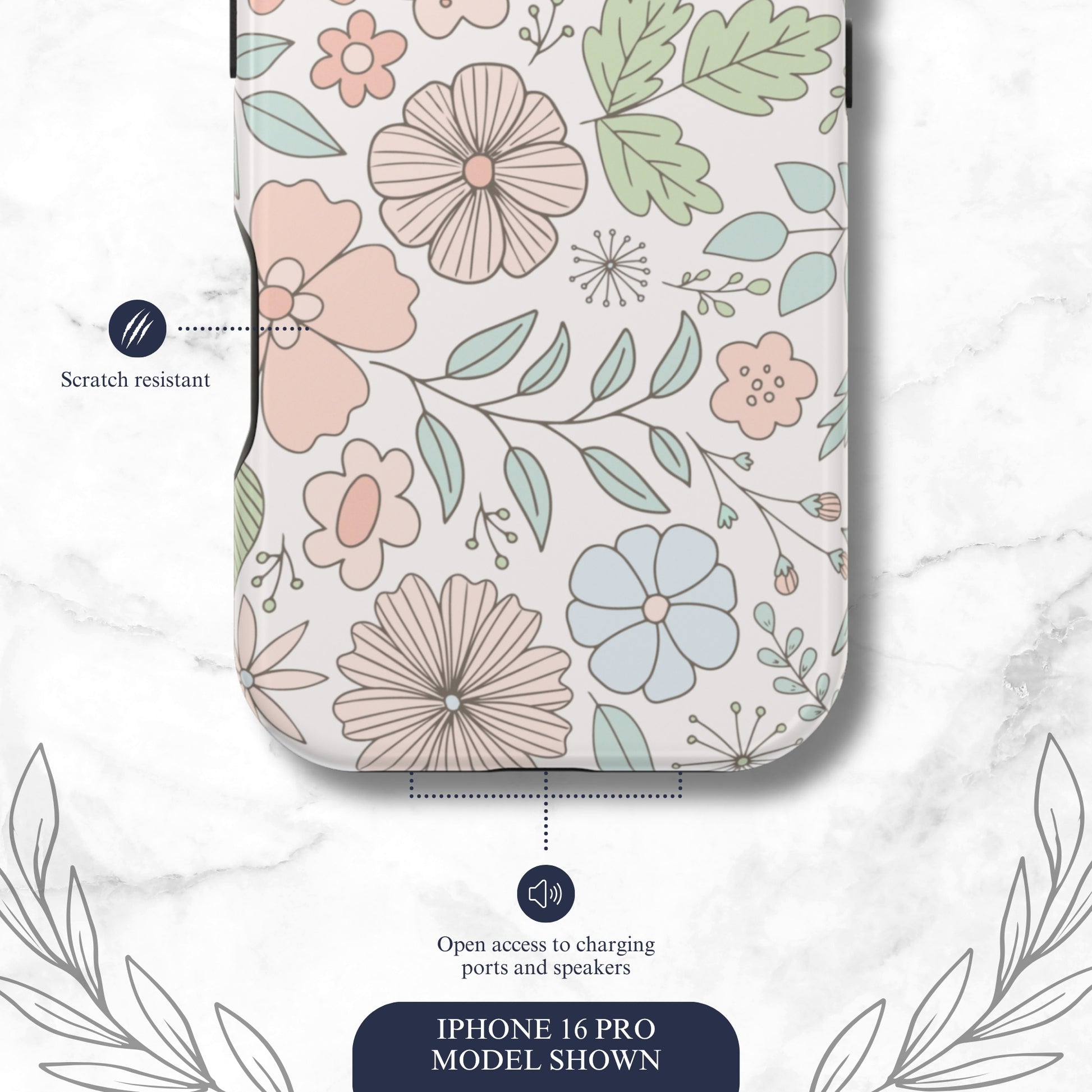 Garden Meadow - Magsafe iPhone Case Phone Case-aesthetic phone case-shockproof phone case-cute phone case-designer phone case-elegant phone case-luxury phone case-phone accessories-fashion accessory