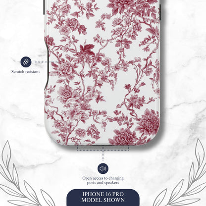 Scarlet Toile - Magsafe iPhone Case Phone Case-aesthetic phone case-shockproof phone case-cute phone case-designer phone case-elegant phone case-luxury phone case-phone accessories-fashion accessory