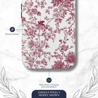Scarlet Toile - Google Pixel Case Phone Case-aesthetic phone case-shockproof phone case-cute phone case-designer phone case-elegant phone case-luxury phone case-phone accessories-fashion accessory