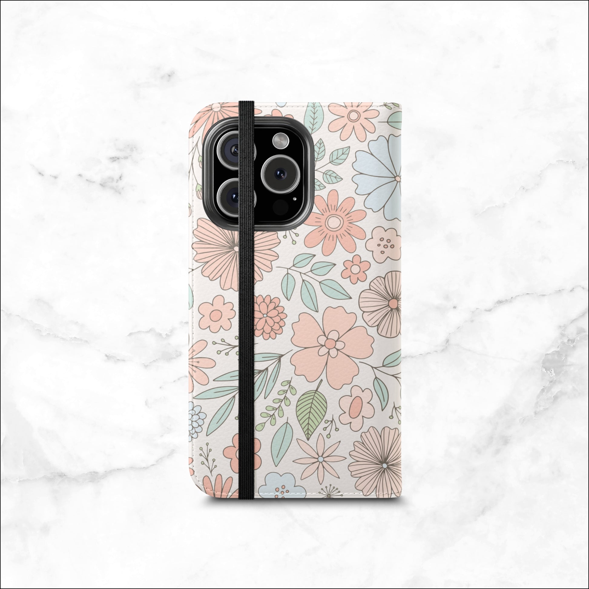 Garden Meadow - iPhone Flip Case Wallet, Leather Folio Case Phone Case-aesthetic phone case-shockproof phone case-cute phone case-designer phone case-elegant phone case-luxury phone case-phone accessories-fashion accessory