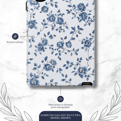 Porcelain Petals - Samsung Galaxy Case Phone Case-aesthetic phone case-shockproof phone case-cute phone case-designer phone case-elegant phone case-luxury phone case-phone accessories-fashion accessory