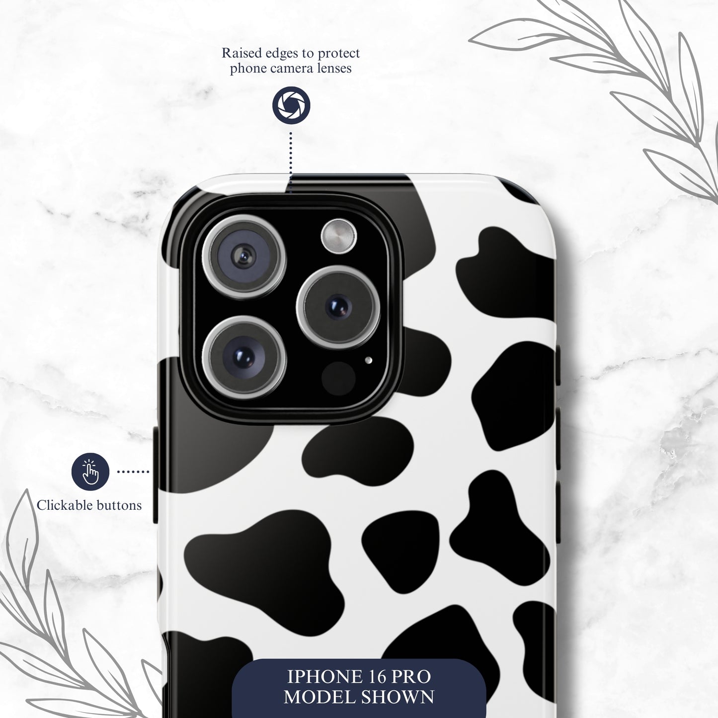 Bovine - iPhone Case Phone Case-aesthetic phone case-shockproof phone case-cute phone case-designer phone case-elegant phone case-luxury phone case-phone accessories-fashion accessory