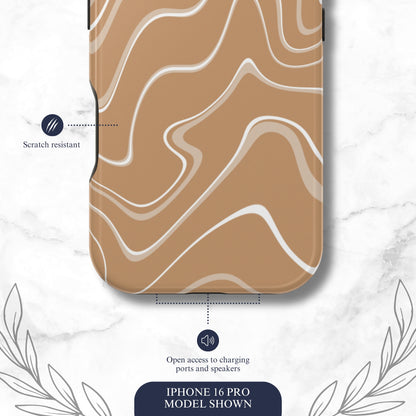 Toffee Twirl - Magsafe iPhone Case Phone Case-aesthetic phone case-shockproof phone case-cute phone case-designer phone case-elegant phone case-luxury phone case-phone accessories-fashion accessory
