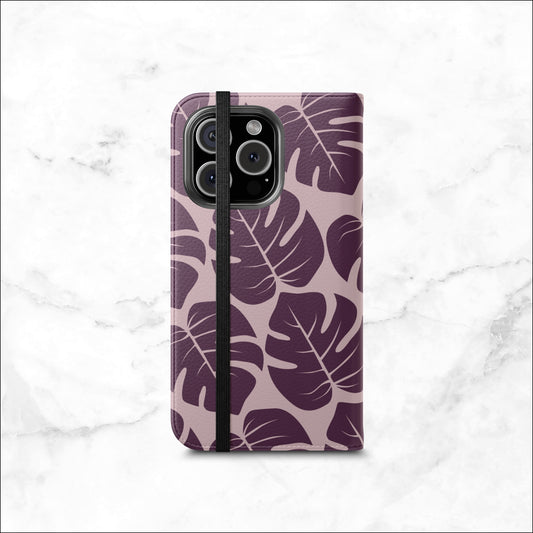 Lilac Wild - iPhone Flip Case Wallet, Leather Folio Case Phone Case-aesthetic phone case-shockproof phone case-cute phone case-designer phone case-elegant phone case-luxury phone case-phone accessories-fashion accessory