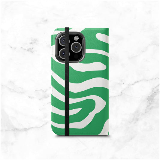 Pistachio - iPhone Flip Case Wallet, Leather Folio Case Phone Case-aesthetic phone case-shockproof phone case-cute phone case-designer phone case-elegant phone case-luxury phone case-phone accessories-fashion accessory