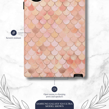 Mermaid Scales - Samsung Galaxy Case Phone Case-aesthetic phone case-shockproof phone case-cute phone case-designer phone case-elegant phone case-luxury phone case-phone accessories-fashion accessory