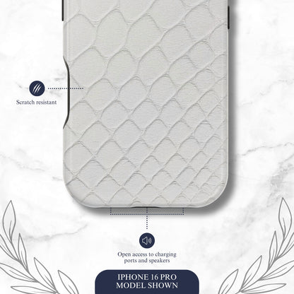 White Serpent - Magsafe iPhone Case Phone Case-aesthetic phone case-shockproof phone case-cute phone case-designer phone case-elegant phone case-luxury phone case-phone accessories-fashion accessory