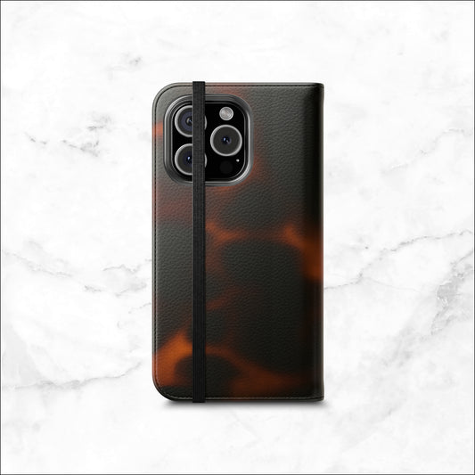 Chestnut - iPhone Flip Case Wallet, Leather Folio Case Phone Case-aesthetic phone case-shockproof phone case-cute phone case-designer phone case-elegant phone case-luxury phone case-phone accessories-fashion accessory