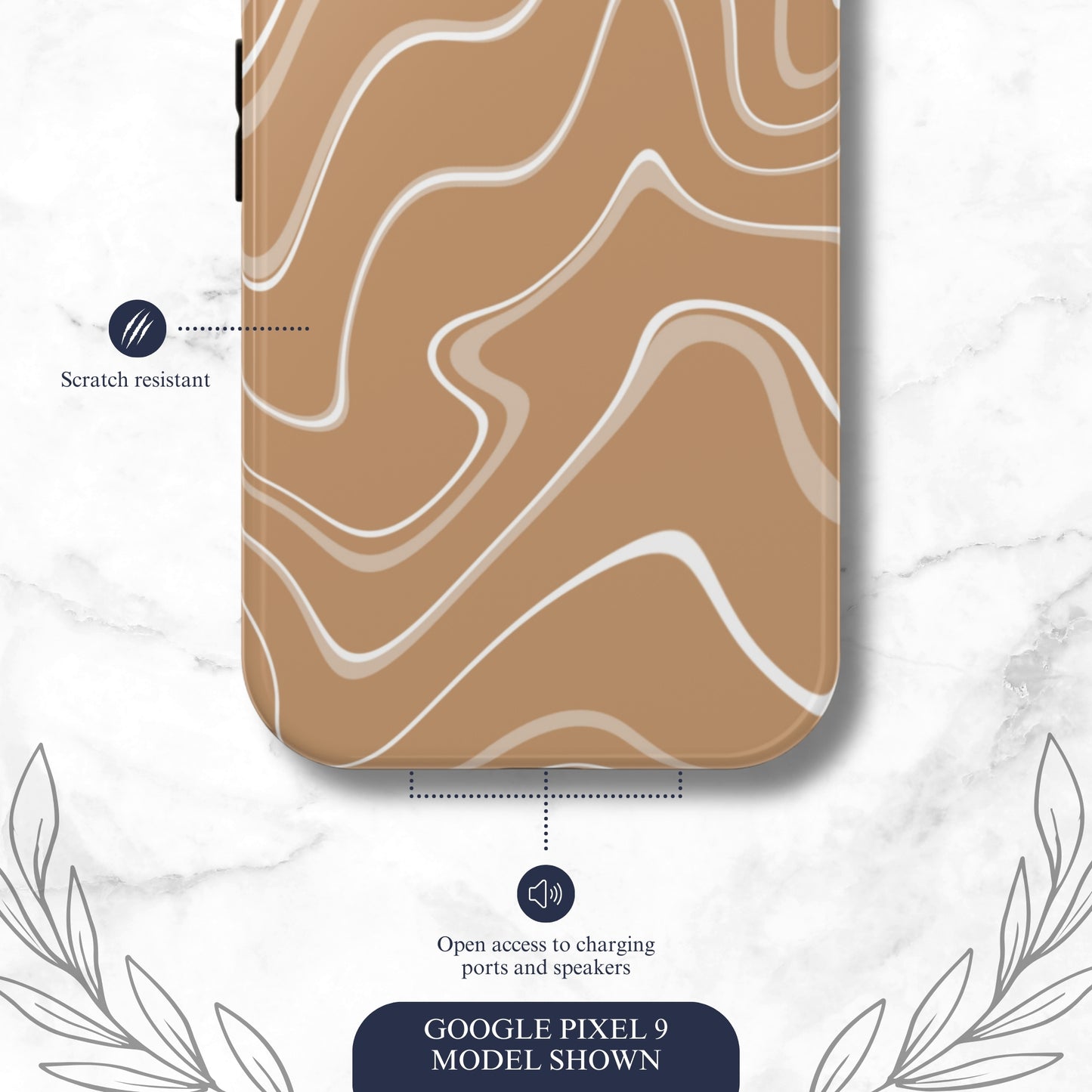 Toffee Twirl - Google Pixel Case Phone Case-aesthetic phone case-shockproof phone case-cute phone case-designer phone case-elegant phone case-luxury phone case-phone accessories-fashion accessory