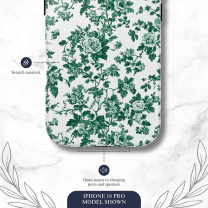 Moss Toile - iPhone Case Phone Case-aesthetic phone case-shockproof phone case-cute phone case-designer phone case-elegant phone case-luxury phone case-phone accessories-fashion accessory
