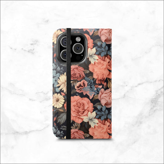 Secret Garden - iPhone Flip Case Wallet, Leather Folio Case Phone Case-aesthetic phone case-shockproof phone case-cute phone case-designer phone case-elegant phone case-luxury phone case-phone accessories-fashion accessory
