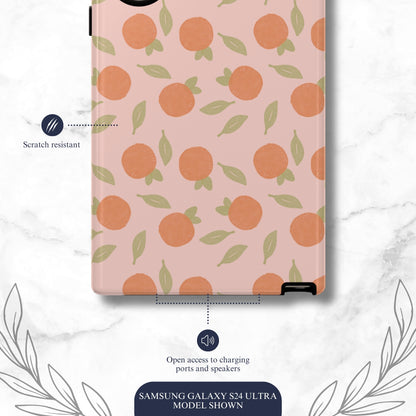 Orange Harvest - Samsung Galaxy Case Phone Case-aesthetic phone case-shockproof phone case-cute phone case-designer phone case-elegant phone case-luxury phone case-phone accessories-fashion accessory
