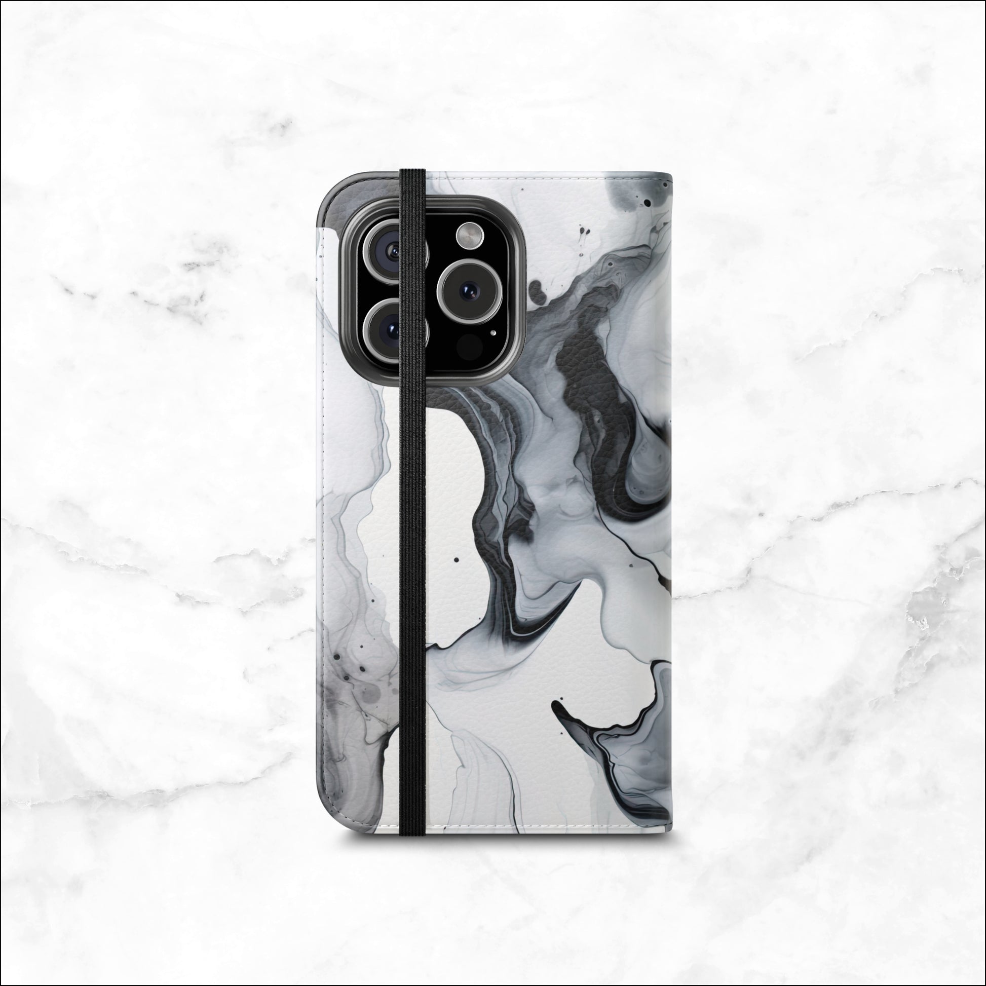 Cascade - iPhone Flip Case Wallet, Leather Folio Case Phone Case-aesthetic phone case-shockproof phone case-cute phone case-designer phone case-elegant phone case-luxury phone case-phone accessories-fashion accessory