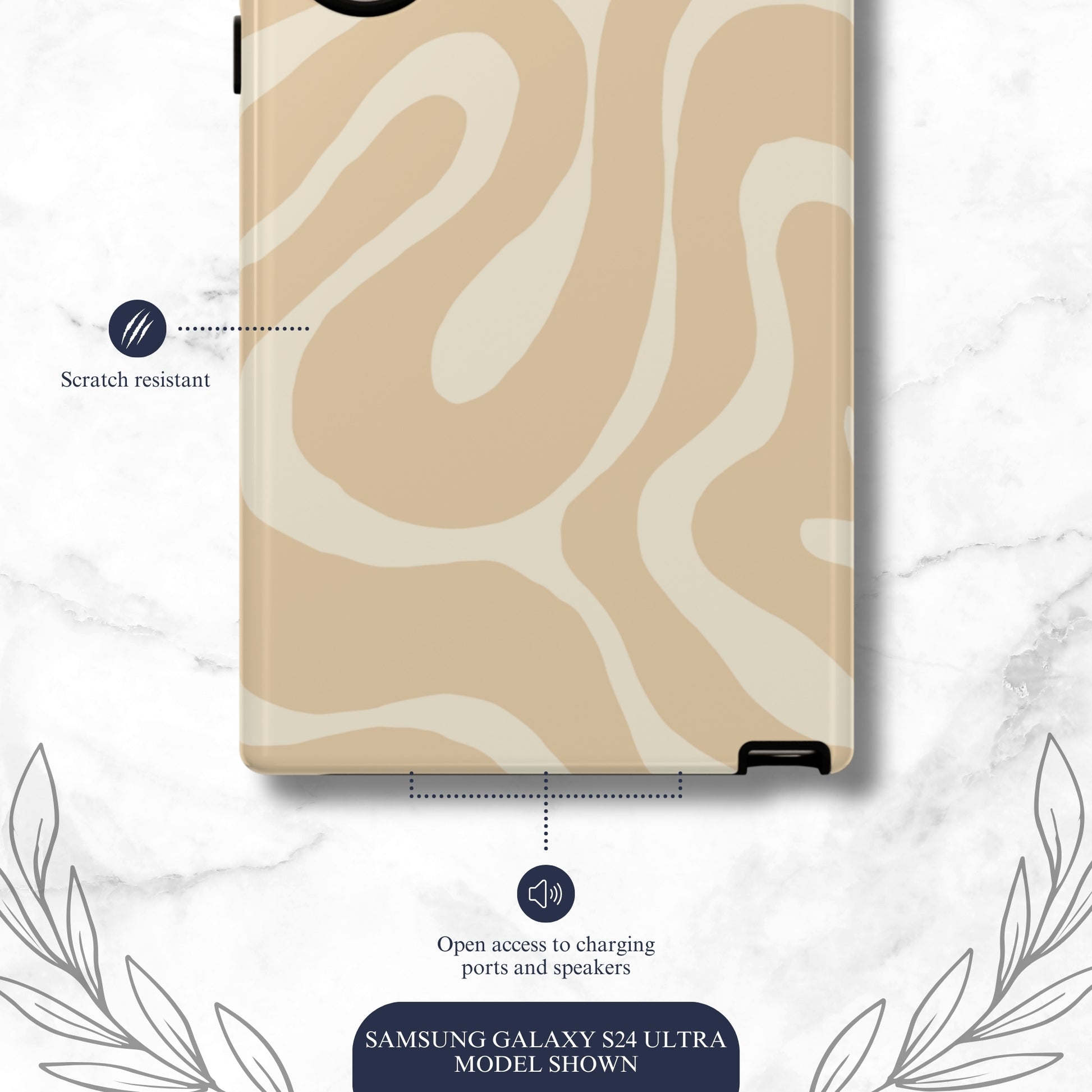 Caramel Twist - Samsung Galaxy Case Phone Case-aesthetic phone case-shockproof phone case-cute phone case-designer phone case-elegant phone case-luxury phone case-phone accessories-fashion accessory