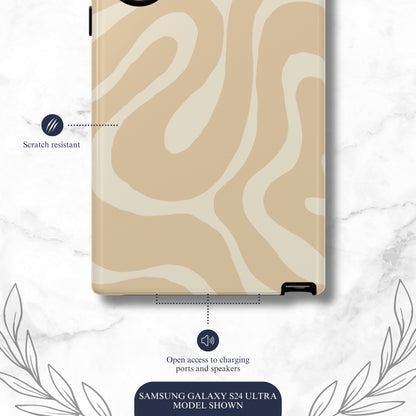 Caramel Twist - Samsung Galaxy Case Phone Case-aesthetic phone case-shockproof phone case-cute phone case-designer phone case-elegant phone case-luxury phone case-phone accessories-fashion accessory