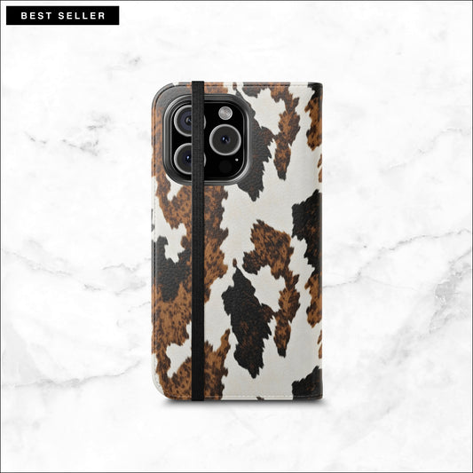 Cappuccino - iPhone Flip Case Wallet, Leather Folio Case Phone Case-aesthetic phone case-shockproof phone case-cute phone case-designer phone case-elegant phone case-luxury phone case-phone accessories-fashion accessory