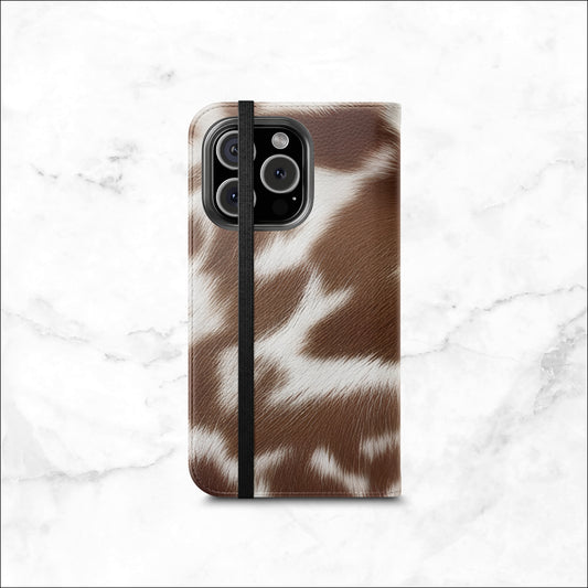 Cowgirl Ranch - iPhone Flip Case Wallet, Leather Folio Case Phone Case-aesthetic phone case-shockproof phone case-cute phone case-designer phone case-elegant phone case-luxury phone case-phone accessories-fashion accessory