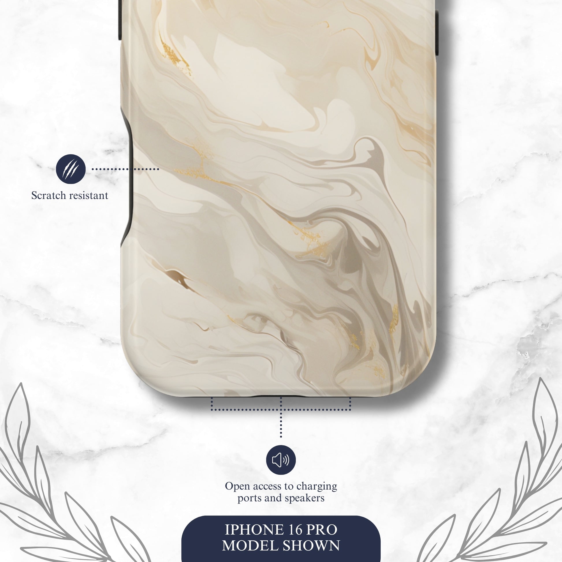 Double Cream - Magsafe iPhone Case Phone Case-aesthetic phone case-shockproof phone case-cute phone case-designer phone case-elegant phone case-luxury phone case-phone accessories-fashion accessory