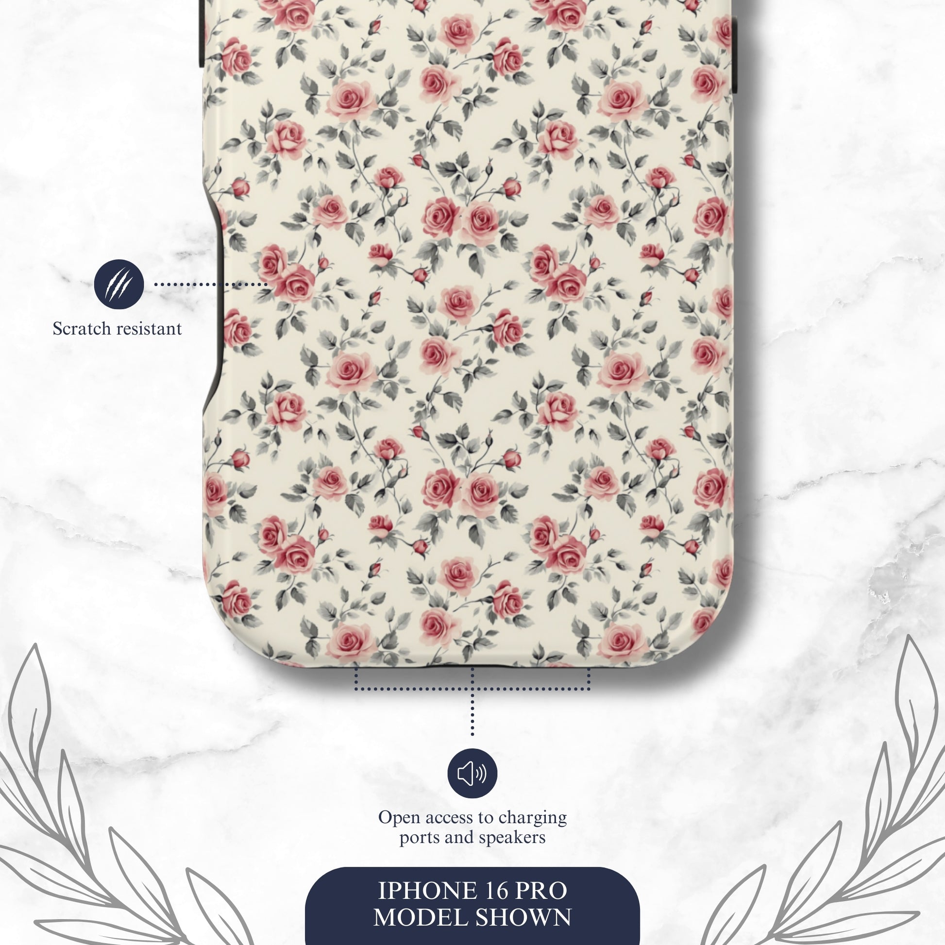 Cottage Charm - Magsafe iPhone Case Phone Case-aesthetic phone case-shockproof phone case-cute phone case-designer phone case-elegant phone case-luxury phone case-phone accessories-fashion accessory