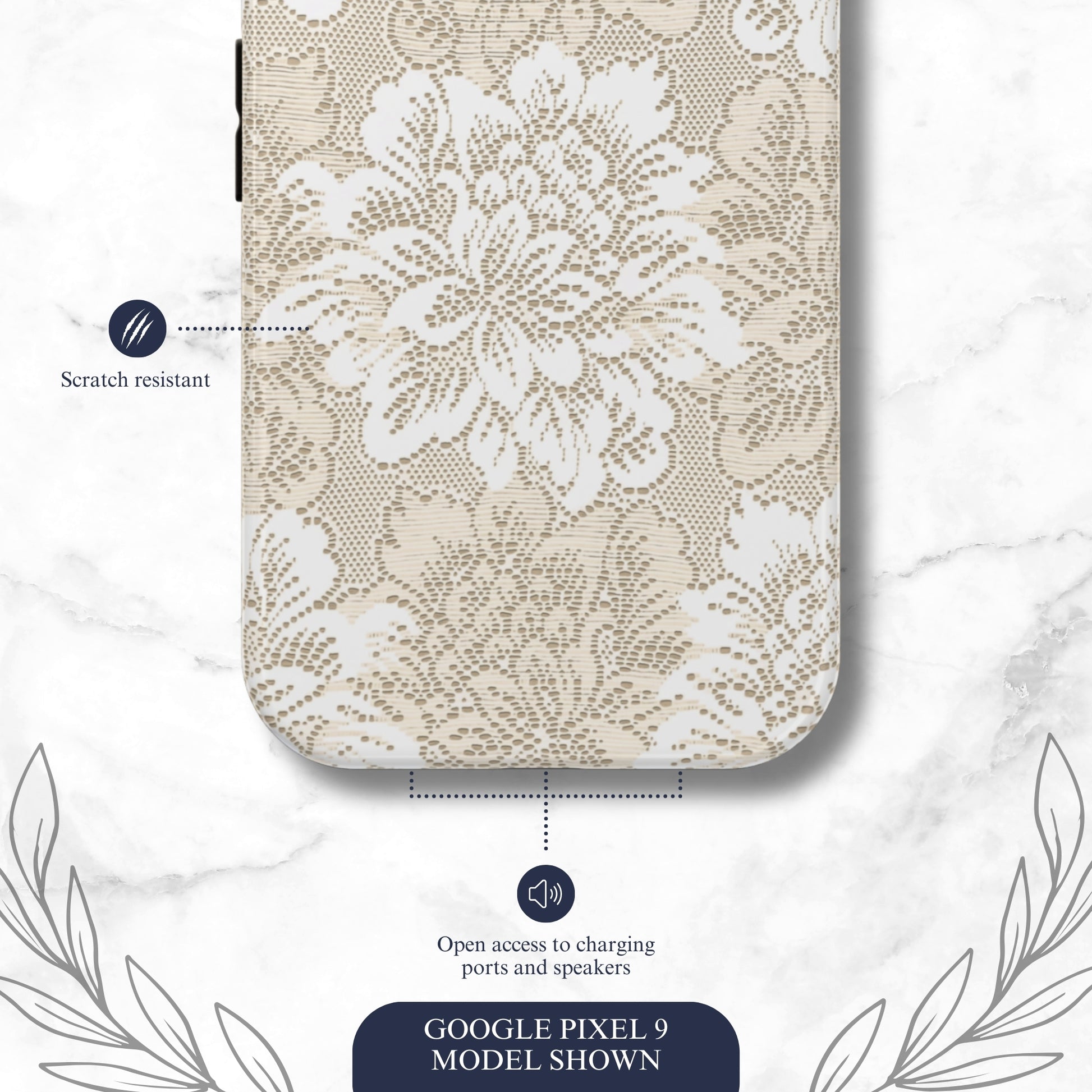 Keepsake Lace - Google Pixel Case Phone Case-aesthetic phone case-shockproof phone case-cute phone case-designer phone case-elegant phone case-luxury phone case-phone accessories-fashion accessory