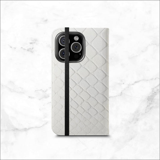 White Serpent - iPhone Flip Case Wallet, Leather Folio Case Phone Case-aesthetic phone case-shockproof phone case-cute phone case-designer phone case-elegant phone case-luxury phone case-phone accessories-fashion accessory