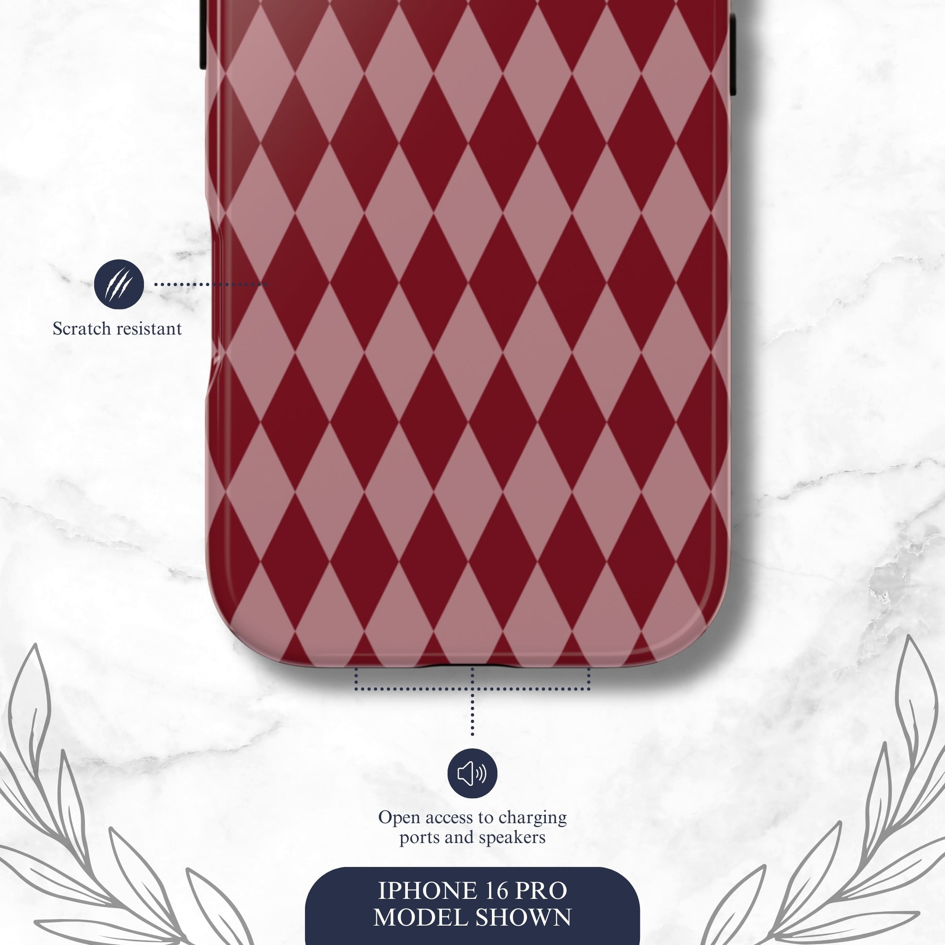 Cherry Jester - iPhone Case Phone Case-aesthetic phone case-shockproof phone case-cute phone case-designer phone case-elegant phone case-luxury phone case-phone accessories-fashion accessory