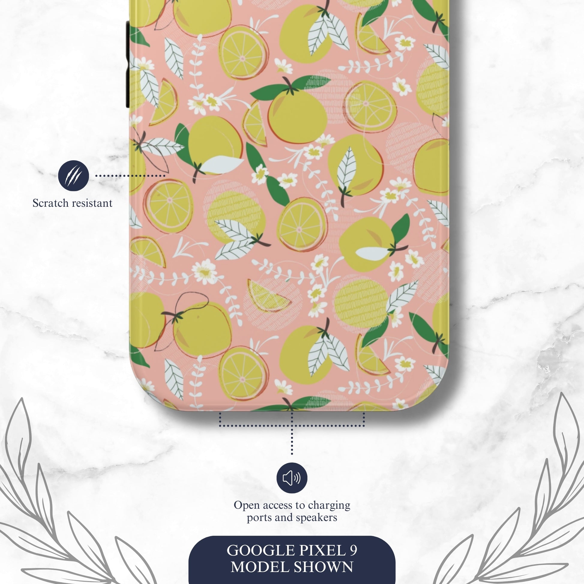 Pink Lemonade - Google Pixel Case Phone Case-aesthetic phone case-shockproof phone case-cute phone case-designer phone case-elegant phone case-luxury phone case-phone accessories-fashion accessory