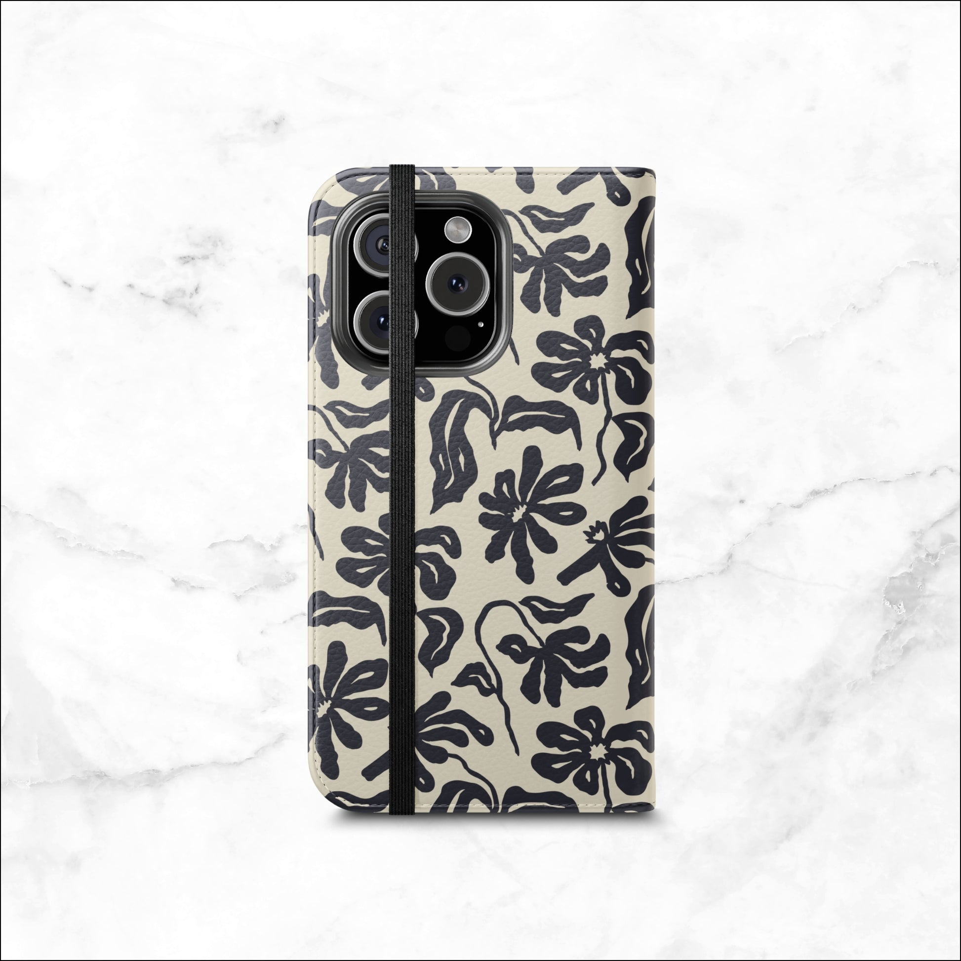 Ink - iPhone Flip Case Wallet, Leather Folio Case Phone Case-aesthetic phone case-shockproof phone case-cute phone case-designer phone case-elegant phone case-luxury phone case-phone accessories-fashion accessory