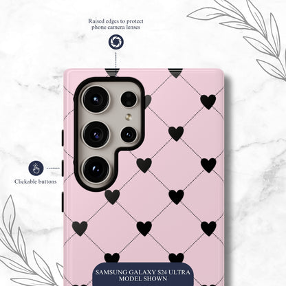 Love Quilt - Samsung Galaxy Case Phone Case-aesthetic phone case-shockproof phone case-cute phone case-designer phone case-elegant phone case-luxury phone case-phone accessories-fashion accessory