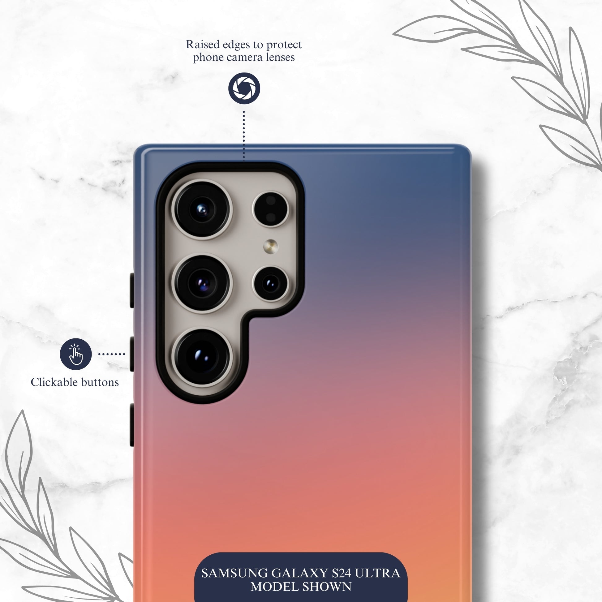 Sunset Aura - Samsung Galaxy Case Phone Case-aesthetic phone case-shockproof phone case-cute phone case-designer phone case-elegant phone case-luxury phone case-phone accessories-fashion accessory